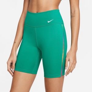 Nike One Rainbow 7 Inch Shorts in Neptune Green